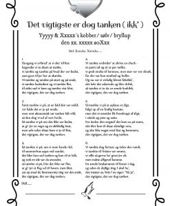 Klagesang fra - tekstforslag nr 2 - flere hunde - Bryllup - Festsange med mere