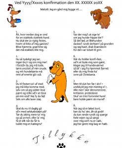 Klagesang fra hunden - tekstforslag nr 2 Fødselsdag - Festsange med mere