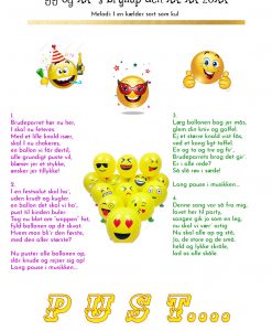 Smiley ballonsang til brudeparret fra 1 person