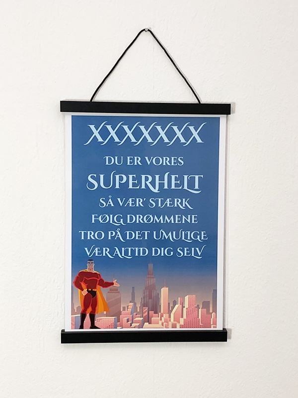 Superhelte plakat