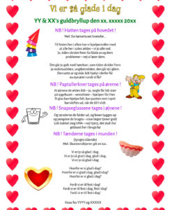 Vi er så glade i dag - Guldbryllup